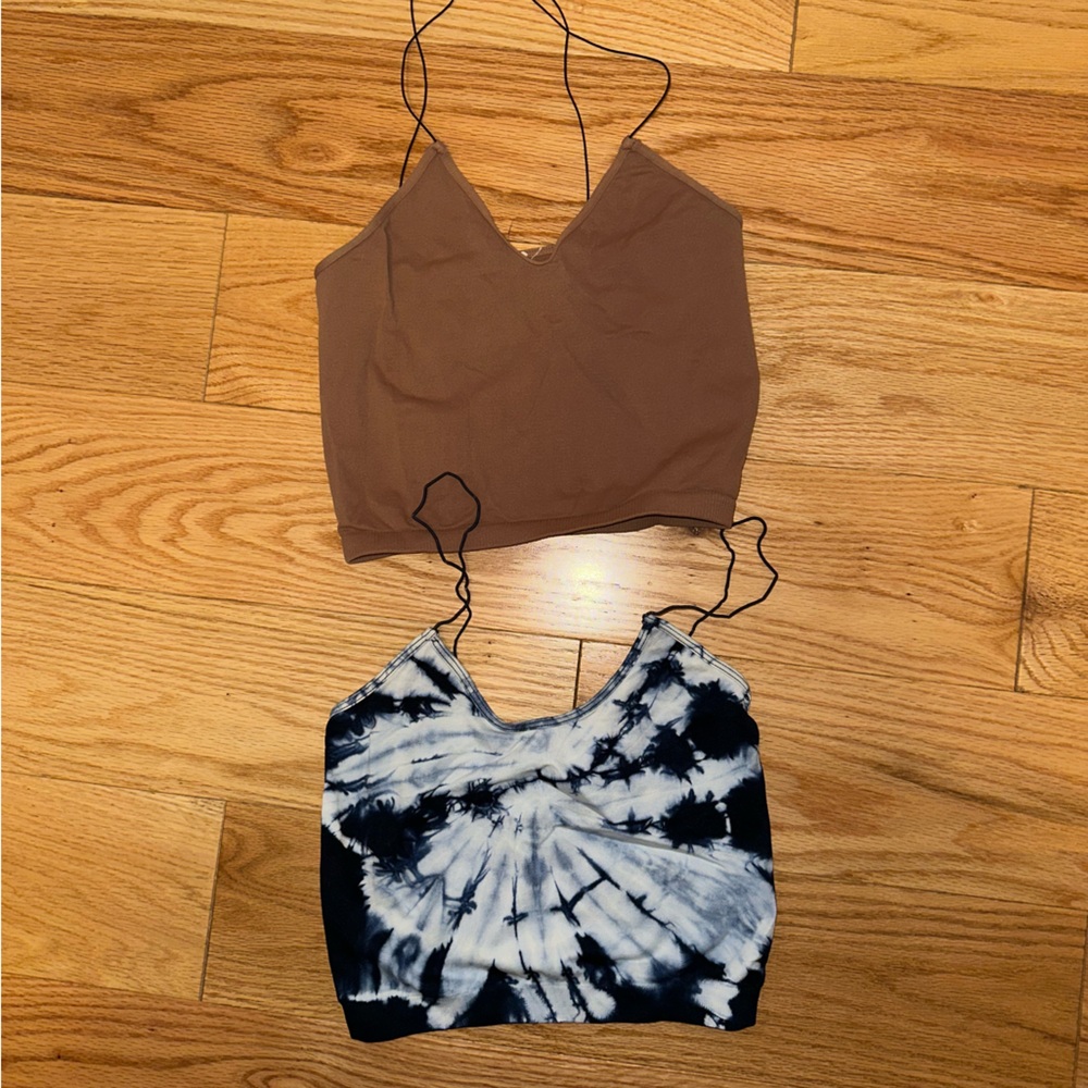 2 spaghetti strap tank tops, size: S/M